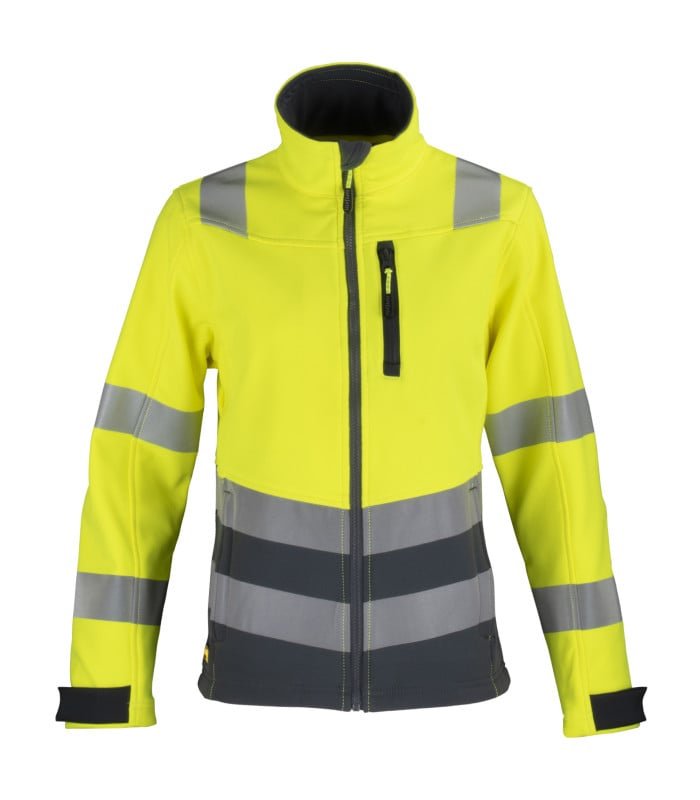 [85107] Chaqueta Softshell Hi-Vis Clase 2 Manga Larga Mujer
