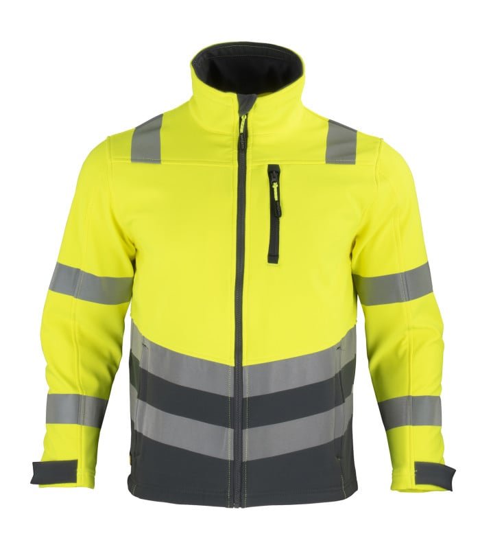 [85017] Chaqueta Softshell Hi-Vis Clase 2 Manga Larga Hombre