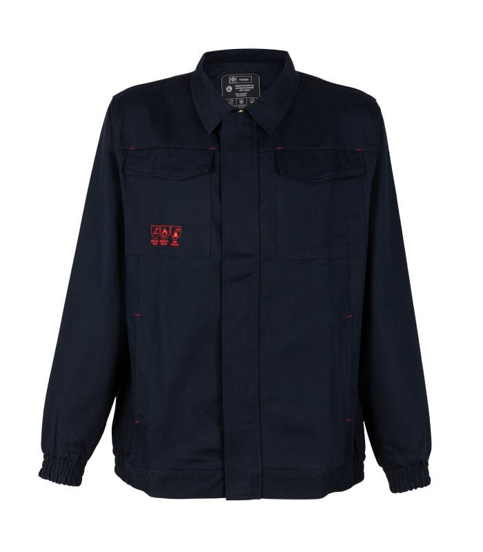 [480980410] Chaqueta Ignífuga Antiácida 100% Algodón Manga Larga Hombre