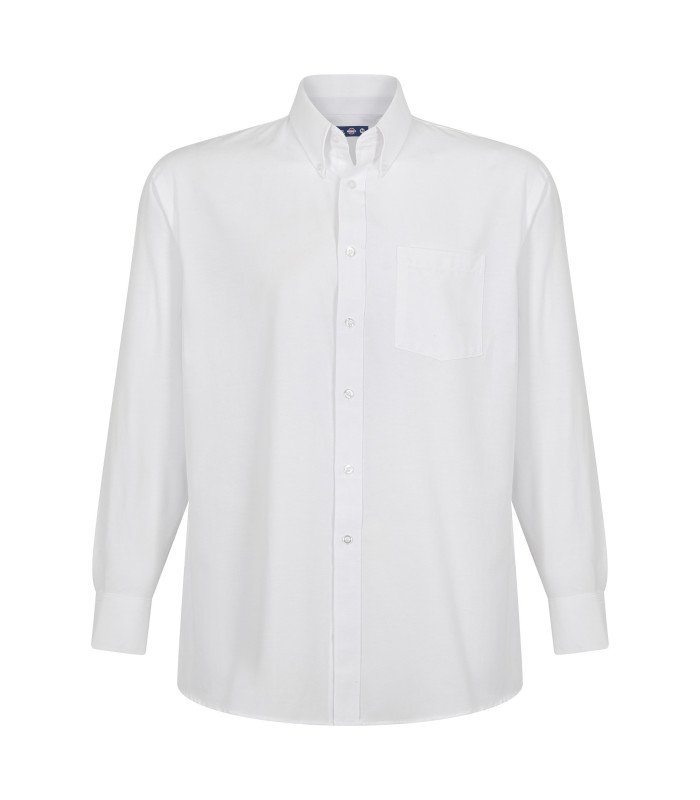 [62120] Camisa Oxford Classic Con Bolsillo Manga Larga Hombre