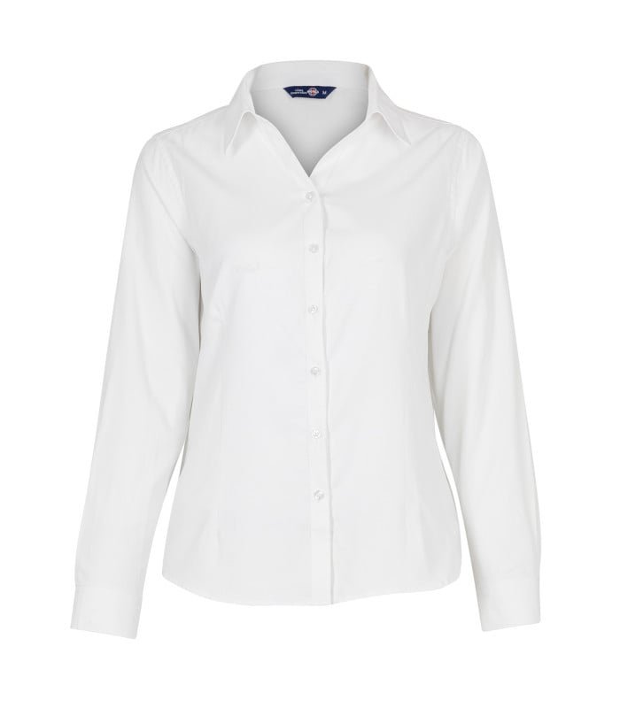 [62812] Blusa Oxford Light Manga Larga Mujer