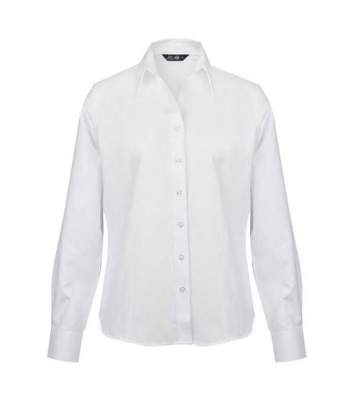 [60521] Blusa Oxford Classic Manga Larga Mujer