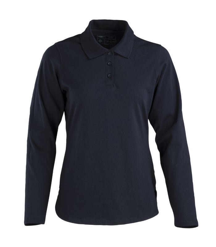 [23160] Polera Polo Dryfresh Smooth® 60% Algodón Manga Larga Mujer