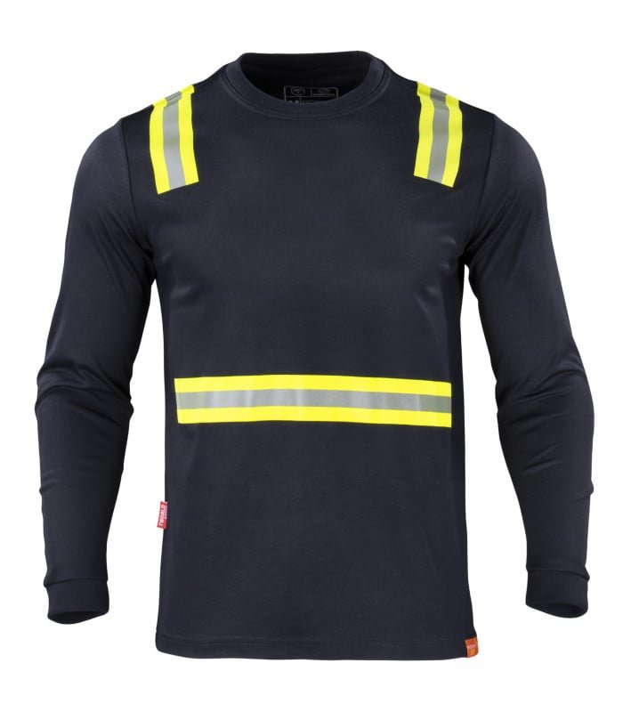 [13410] Polera Hibrida Dual Manga Larga Hombre