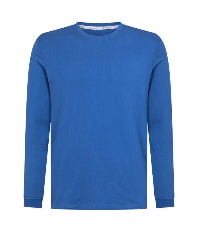 [12011] Polera Essential Soft Manga Larga Hombre